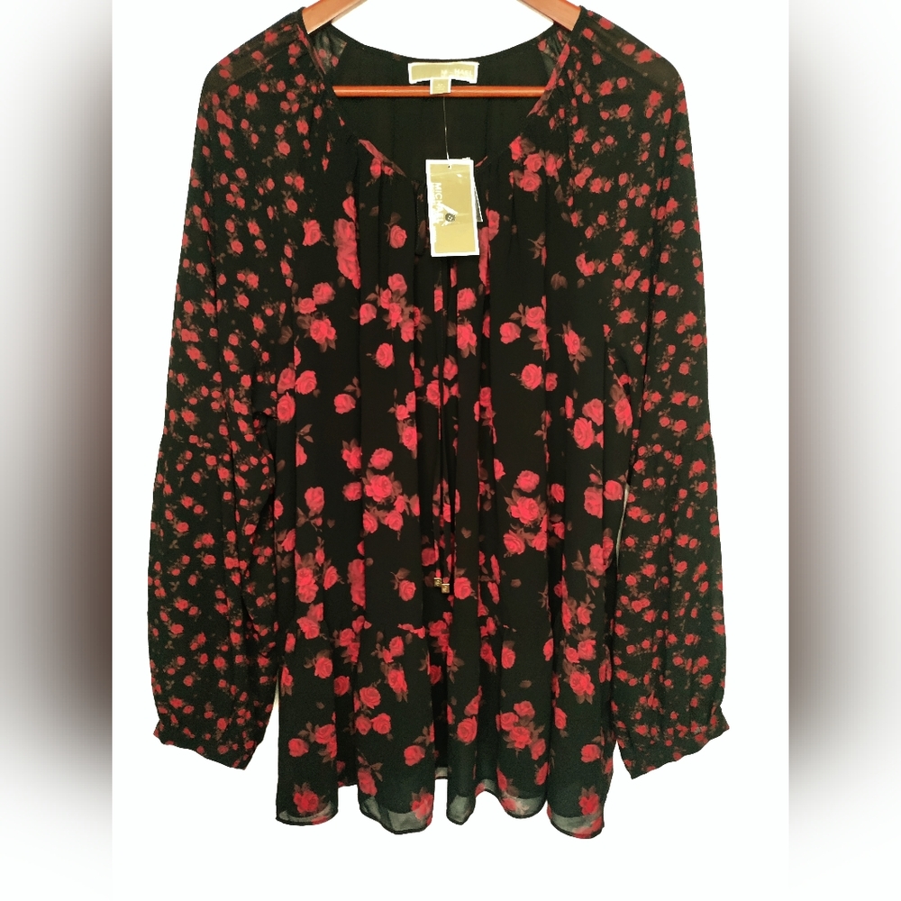 NWT Michael Kors Red Rose Tent Dress 3x
